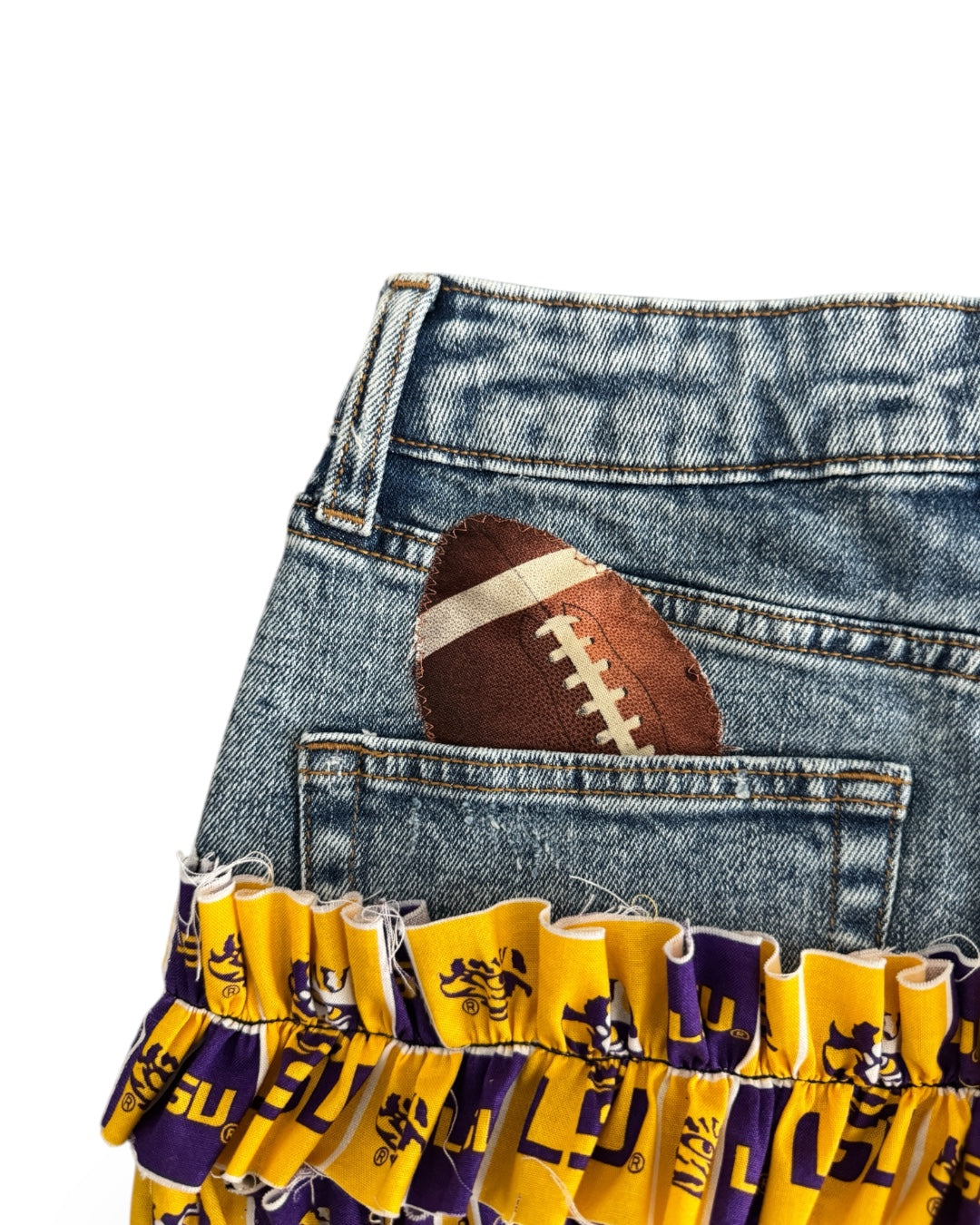 LSU Denim Skirt
